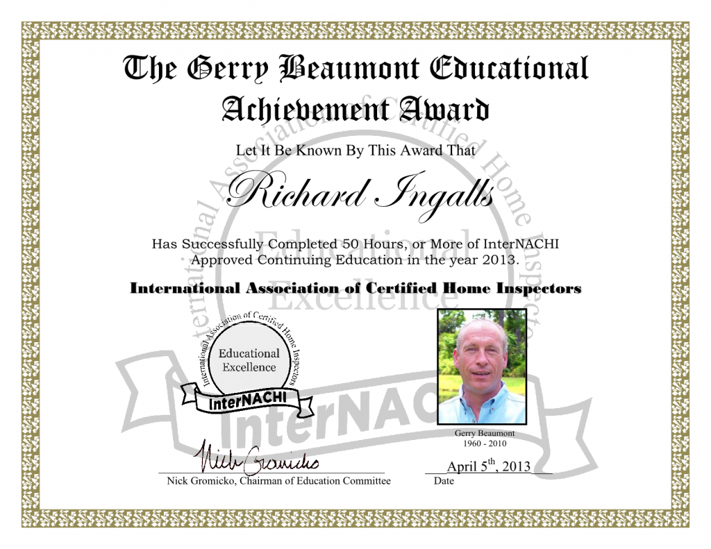 2013 Education Achievement Award